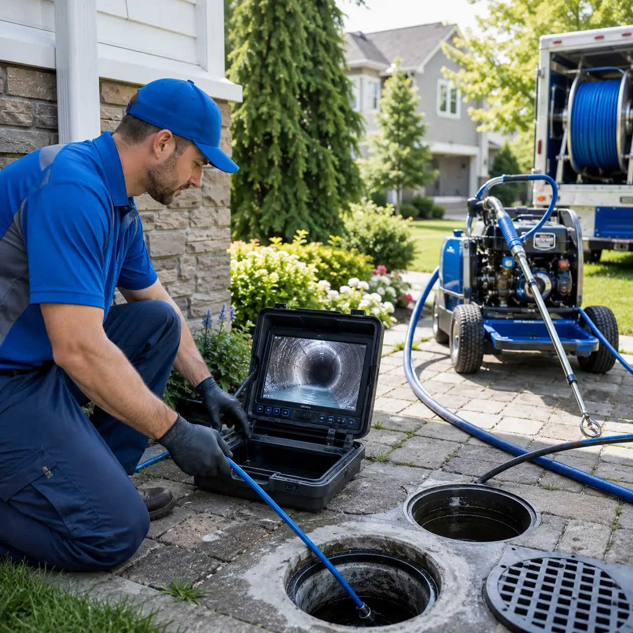 Outdoor drain cleaning professionals serving Buffalo, TX